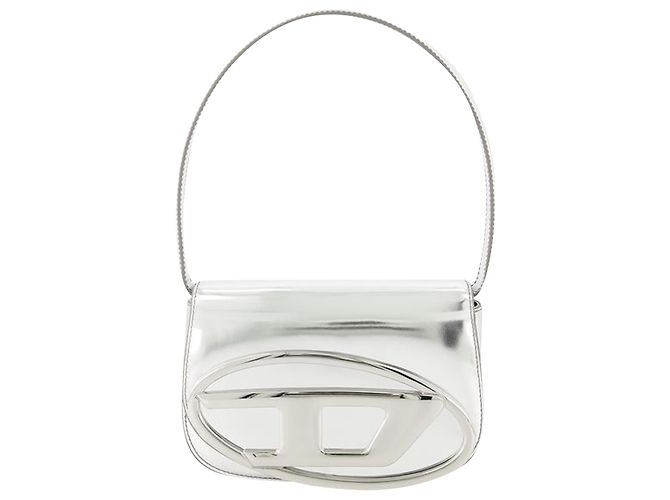 Sac à épaule 1DR - Diesel - Cuir - Argent