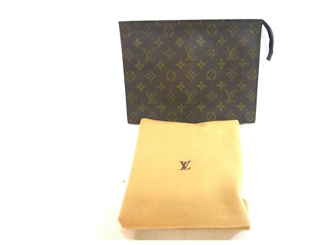 Louis Vuitton Pochete 26 Monograma Marrom Couro  ref.1817067