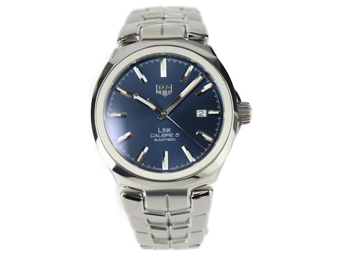TAG HEUER Link Calibre 5 Automatic Wristwatch Silvery Blue  ref.1817234