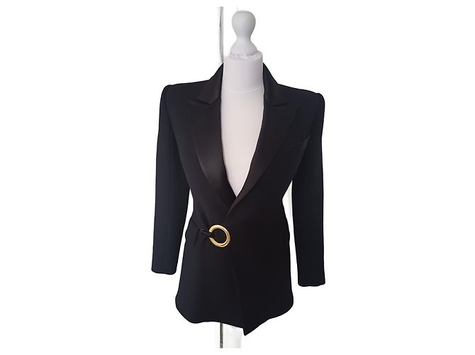 Balmain Tailored Jacket Black Wool