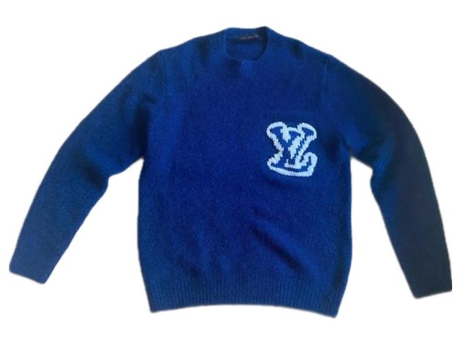 Louis Vuitton Wollpullover Dunkelblau L