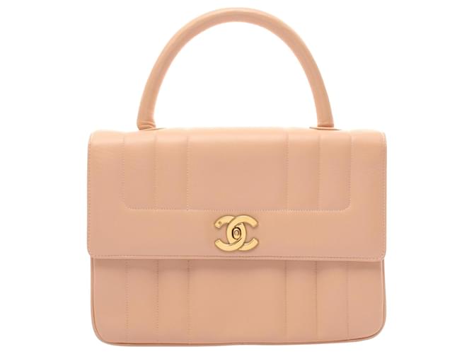 Chanel Coco Handle Beige Leather  ref.1817819