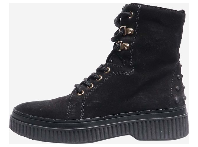 Tod's Bottines noires à lacets - taille EU 36