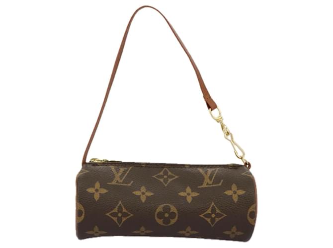 Mini baby papillon Louis Vuitton Marrom Lona  ref.1818260