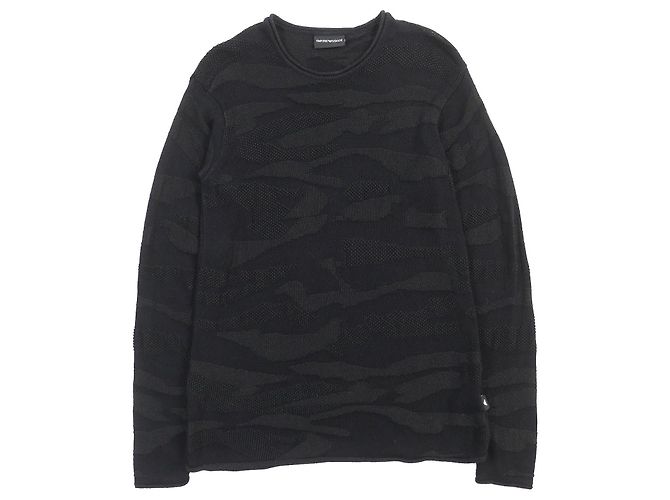 Emporio Armani Strickpullover schwarz Größe M