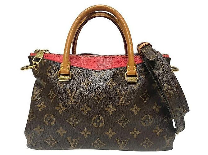 Louis Vuitton Monogram Pallas BB M41734 2way Bag Red