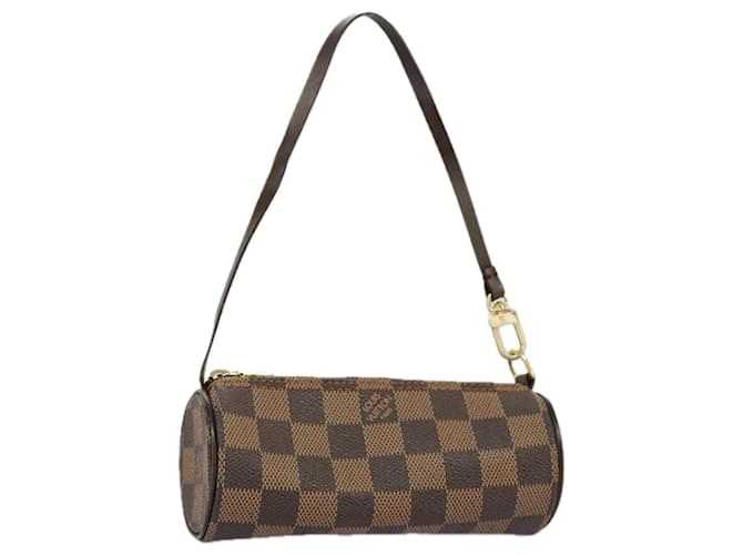 Mini baby papillon Louis Vuitton Marrom Lona  ref.1819161