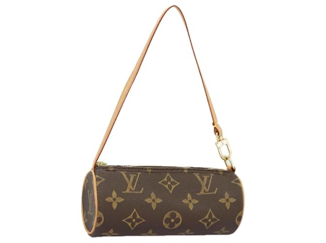 Mini baby papillon Louis Vuitton Marrom Lona  ref.1819541