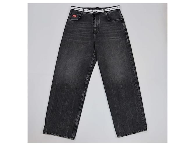 BALENCIAGA Trousers T.FR 38 Cotton Black  ref.1820085