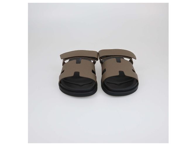 Hermès Chypre Sandalen Epsom Etoupe Hermes