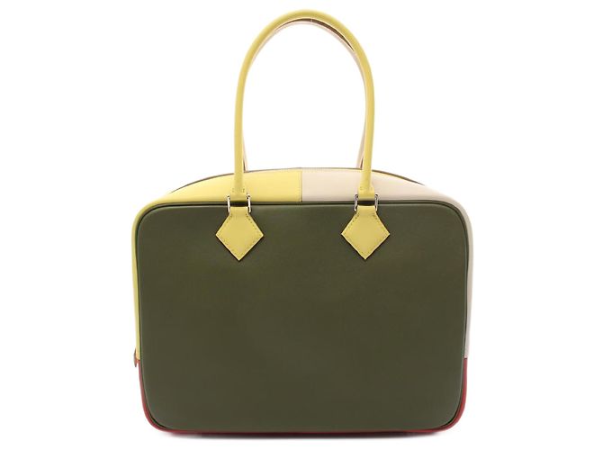 Hermès Hermes Plume 32 Handbag Green Multicolor