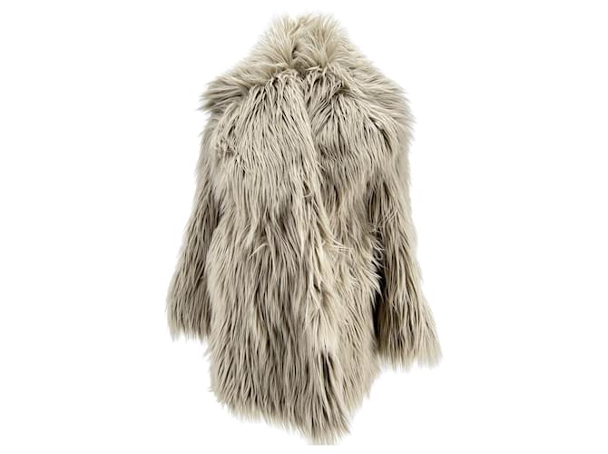 Autre Marque THE FRANKIE SHOP  Coats T.International xs Faux fur Beige  ref.1821366