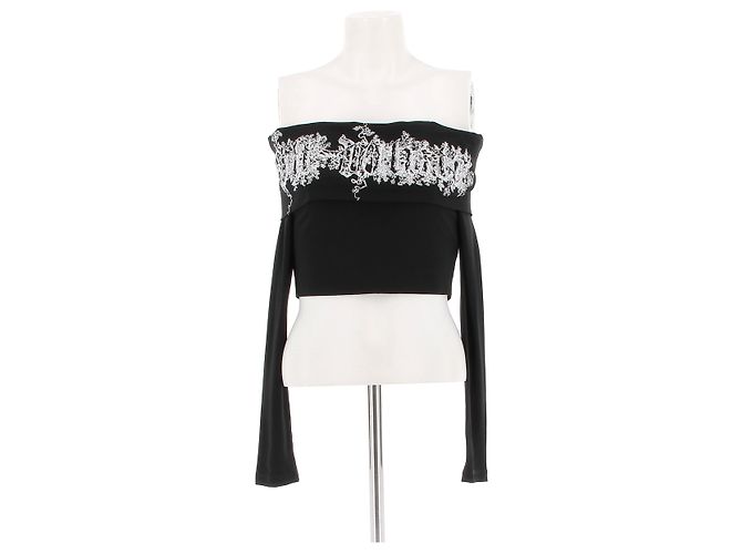 Off White Off-White tops T.FR 42 Viscose Black