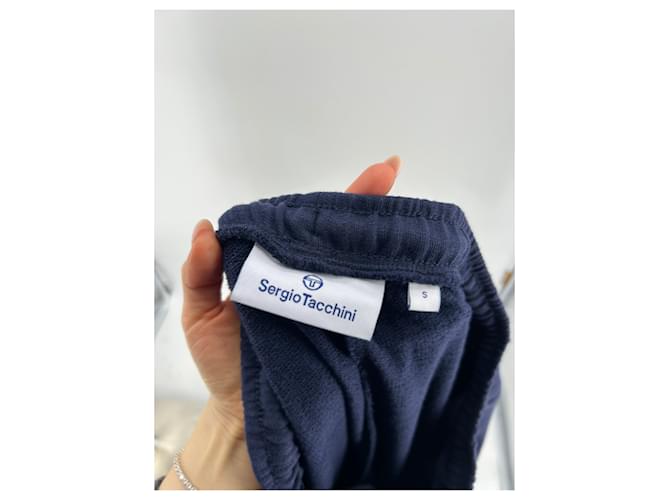 Autre Marque Sergio Tacchini trousers T.International S Cotton Navy blue  ref.1821780