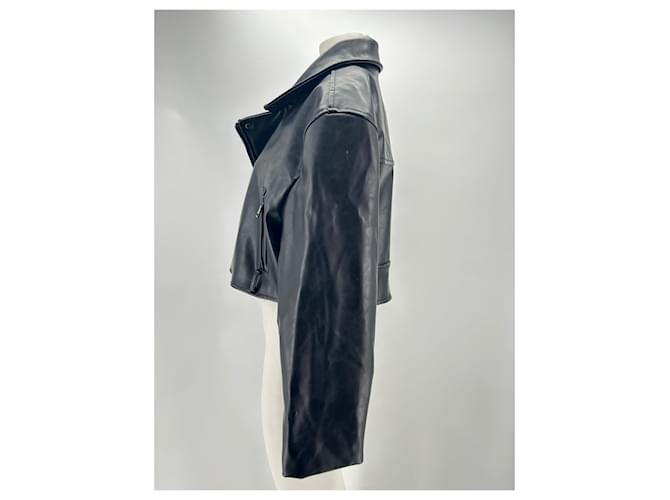 Autre Marque Lioness jackets T.International S Vegan leather Black  ref.1821850