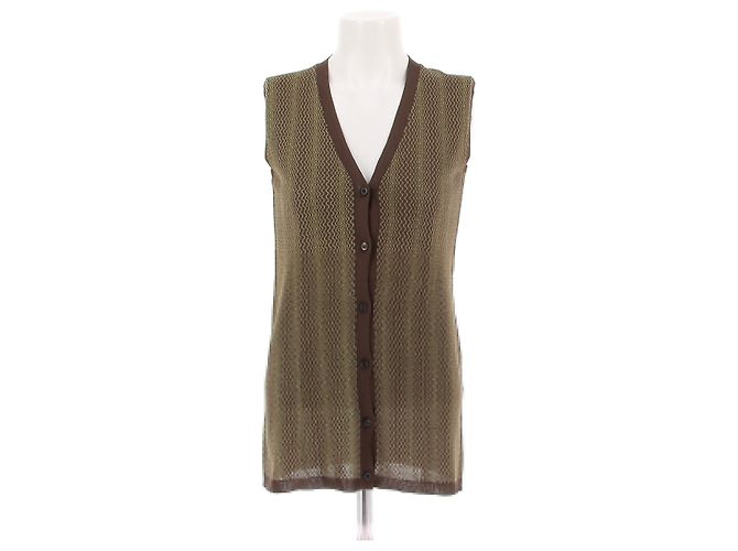 Prada Strickwaren T.IT 40 Wolle Braun 