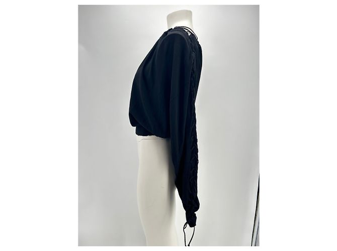Unravel Project Strickwaren T. International XS Viskose Schwarz
