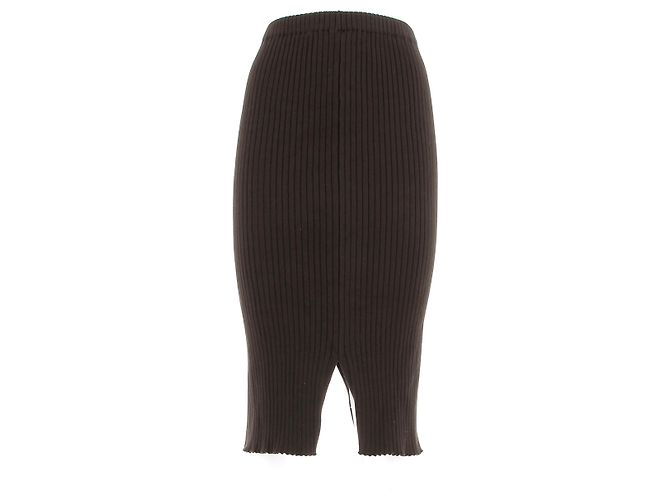 Courreges Gonne Courrèges T.International S Cotone Marrone
