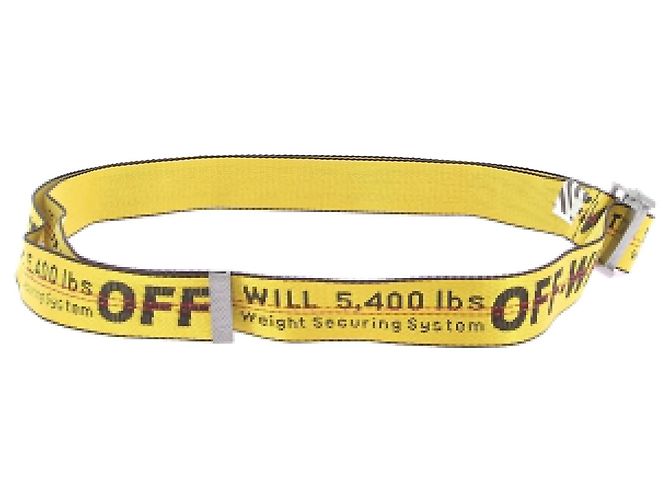 Off White Ceintures Off-White T.International S Polyester Jaune