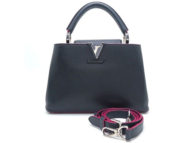 Bolsa Capucines BB Louis Vuitton Azul Fuschia