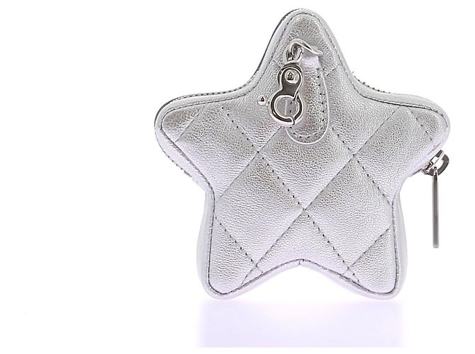 CHANEL  Purses, wallets & cases T.  Leather Silvery