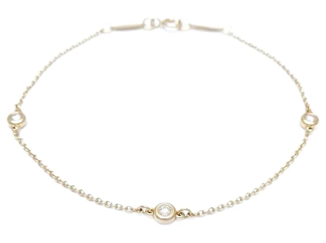 Pulseira charm Tiffany & Co. em ouro rosa com diamantes  ref.1822554