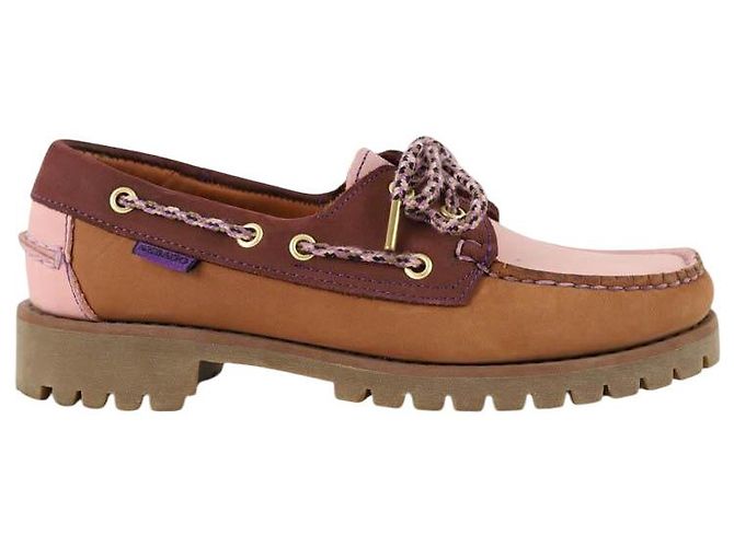 Sebago Chaussures à lacets en cuir Rose