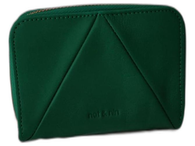 Nine Nat & Nin Green Leather Wallet Dustbag