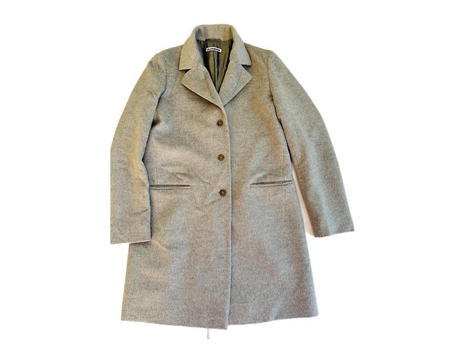 Abrigo Jil Sander de lana gris