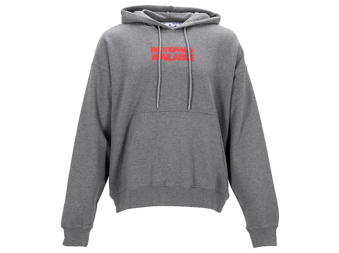 Off White Sudadera Off-White gris con estampado