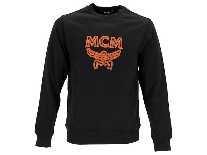 MCM Classic Logo Sweatshirt Schwarz 