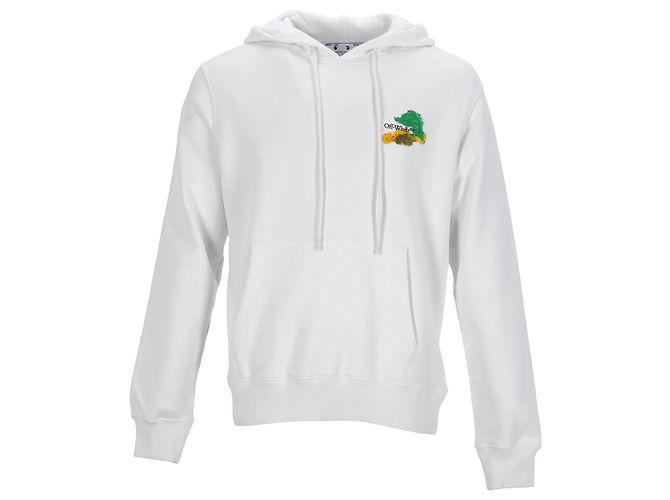 Off White Off-White Hoodie weiß mit Druck