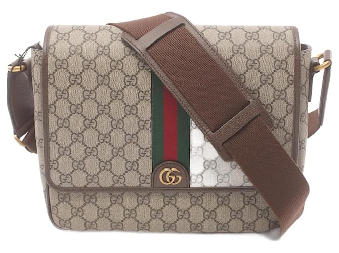 Gucci Ophidia GG Supreme Medium Messenger Bag Brown Beige Cloth  ref.1825620