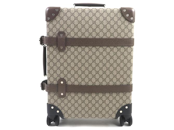 Gucci Globe Trotter GG Suitcase Brown Beige Cloth  ref.1825661