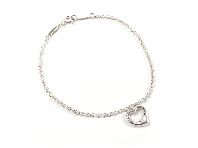 Pulseira de prata Open Heart Elsa Peretti da Tiffany & Co Metálico Metal  ref.1826141
