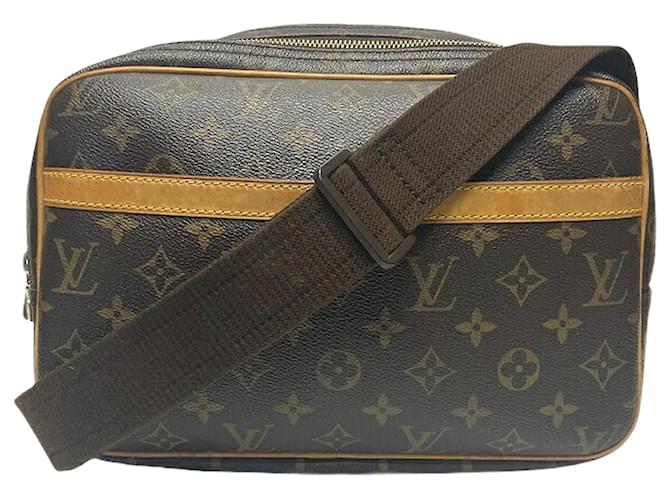 Louis Vuitton Monogram Reporter PM Bag Brown Cloth  ref.1826423