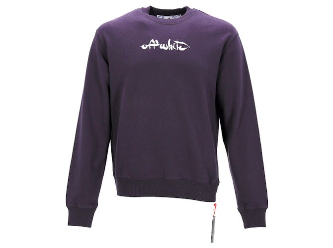Off White Pull ras du cou slim Arrow Off-White Violet