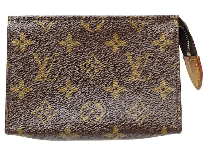 Louis Vuitton Monogram Toiletry Pouch 15 Brown Cloth  ref.1827547