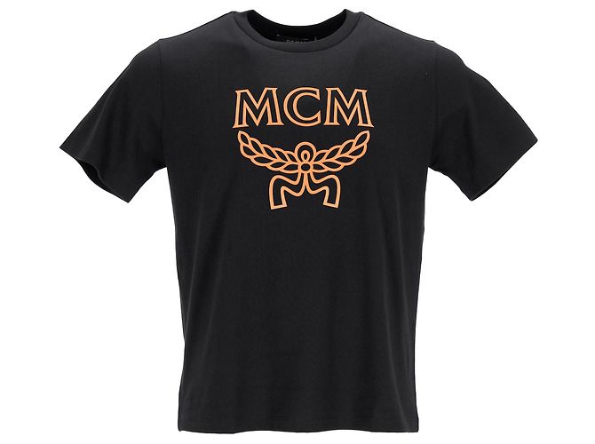 Camiseta com logo MCM Preto
