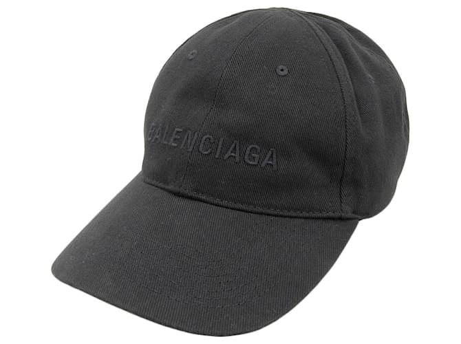 Boné de beisebol em lona Balenciaga preto  ref.1827983