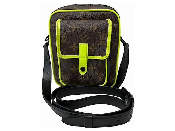 Louis Vuitton Christopher Wearable Wallet Shoulder Bag Brown Cloth  ref.1828113