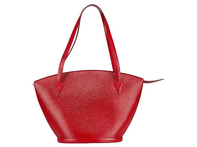 Saint Jacques Louis Vuitton Epi-Leder Schultertasche Rot