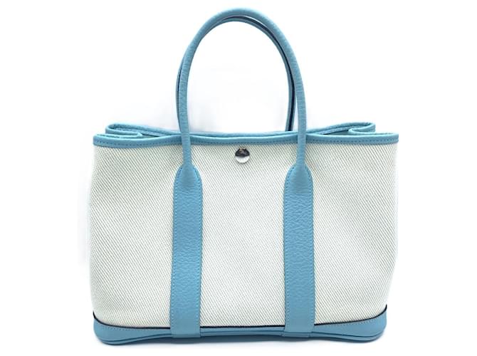 Hermès Hermes Garden Party 30 TPM Handbag White Cloth  ref.1828726
