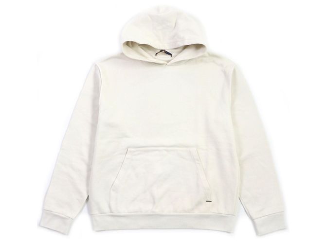Louis Vuitton Baumwoll-Fleece-Pullover Elfenbein M Roh