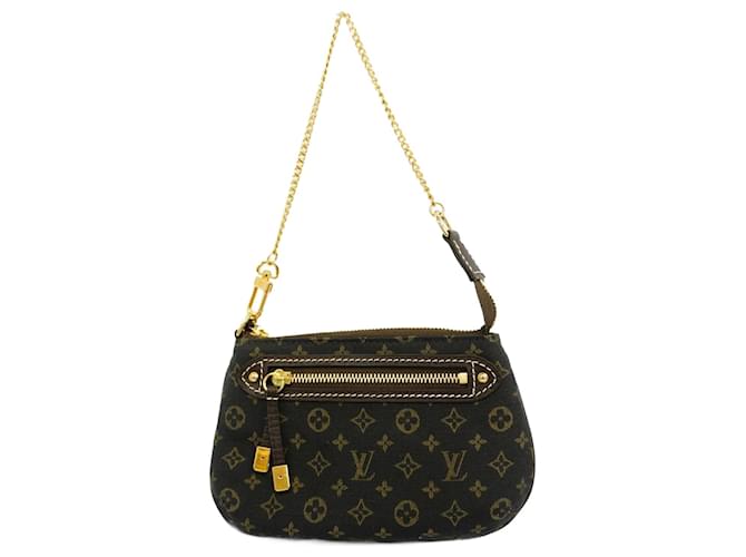 Pochette Accessoire Louis Vuitton Marrom Lona  ref.1829614
