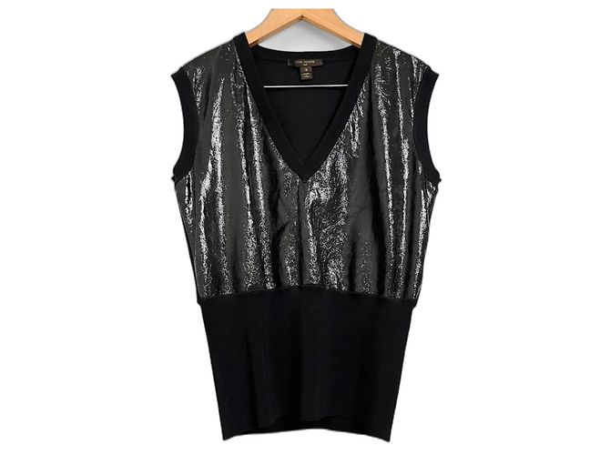 Louis Vuitton Schwarzes Viscose Oberteil