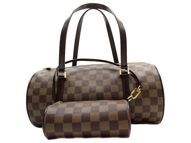 Bolsa Louis Vuitton Damier Papillon 30 Marrom Damier ebene Lona  ref.1830130