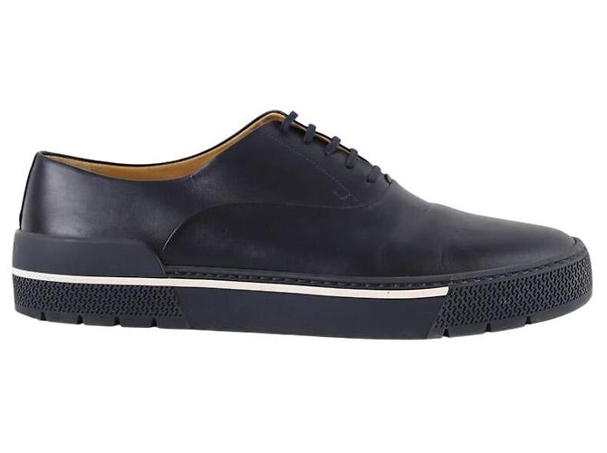 Hermès Scarpe in pelle con lacci Blu