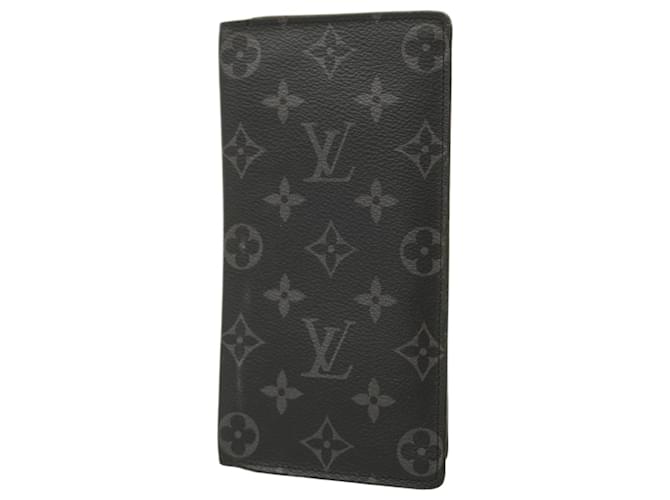 Louis Vuitton Portefeuille Brazza Black Cloth  ref.1830564