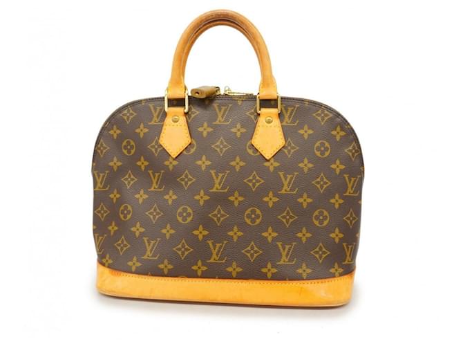 Louis Vuitton Alma Brown Cloth  ref.1830568